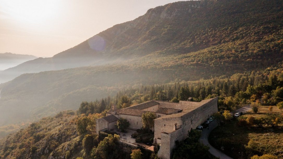 Monastero per matrimonio in Abruzzo, vista dall'alto